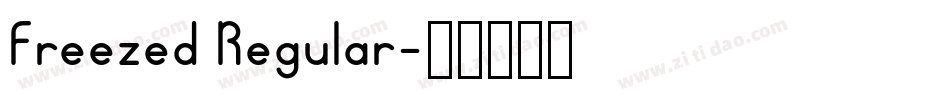 Freezed Regular字体转换